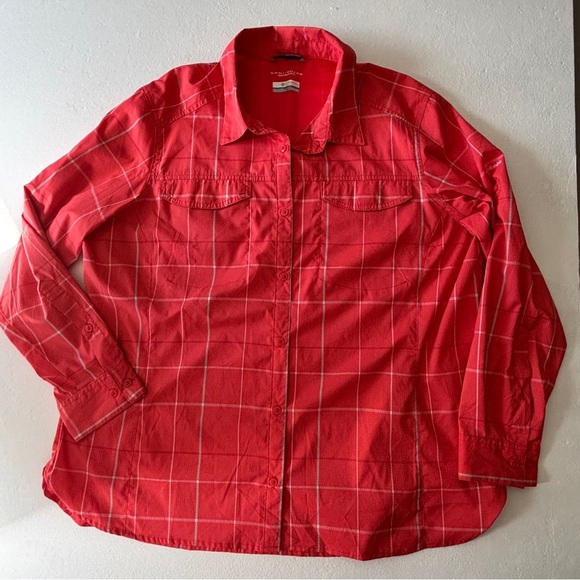 Columbia Omni-Shade Sun Protection Silver Ridge Utility Long Sleeve Shirt - Picture 1 of 10
